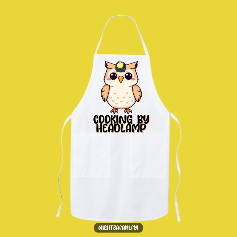 Funny Owl Headlamp Apron: Cook with Delightful Hooting Humor