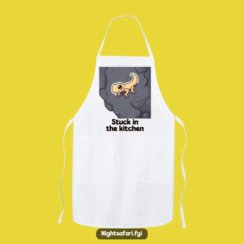 Funny Gecko Apron: Cook with Hilarious Determination, the Ultimate Funny Kitchen Gift
