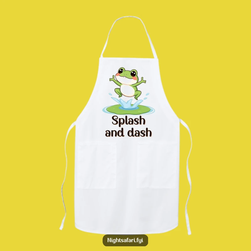 Funny Giggling Frog Apron - Cook Up Some Laughs in the Kitchen