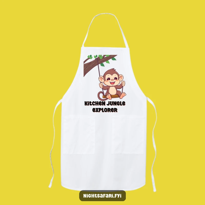 Funny Monkey Headlamp Apron: Explore The Kitchen With Playful Style Gift