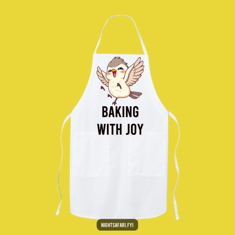 Funny Nightjar Apron: Kitchen Helper with Giggling Bird Delight