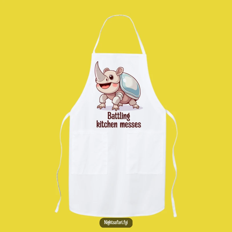 Funny Rhinoceros Beetle Apron Hilarious Gift For Tough Cooks