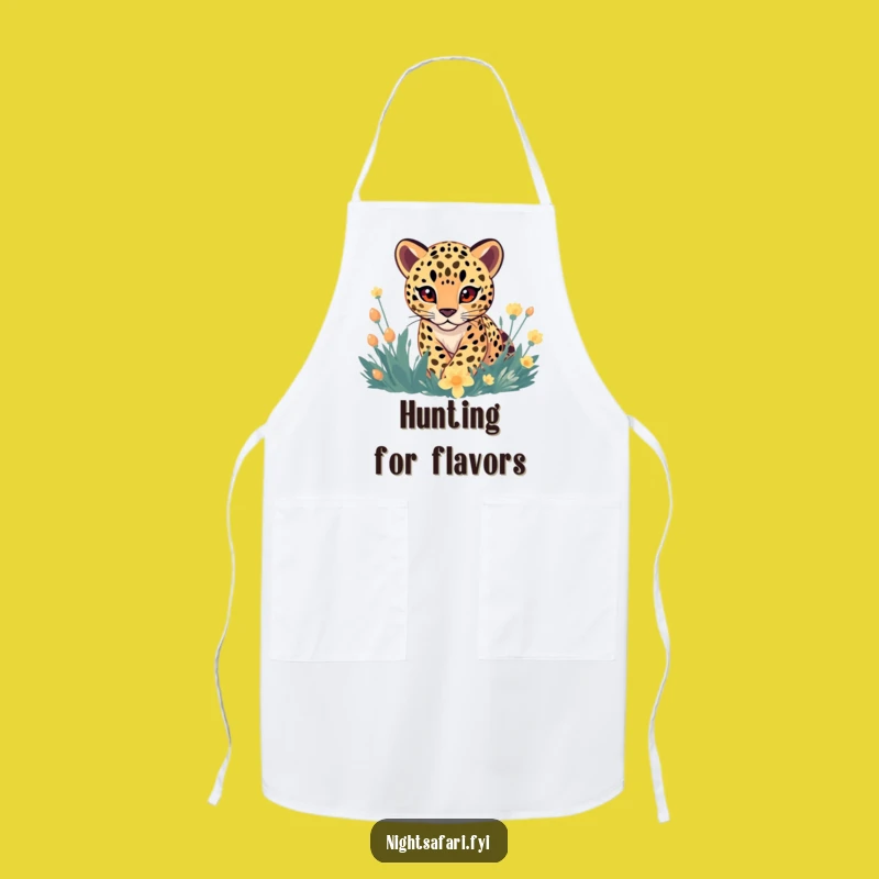 Funny Gentle Leopard Apron: Cook with Playful Jungle Humor!