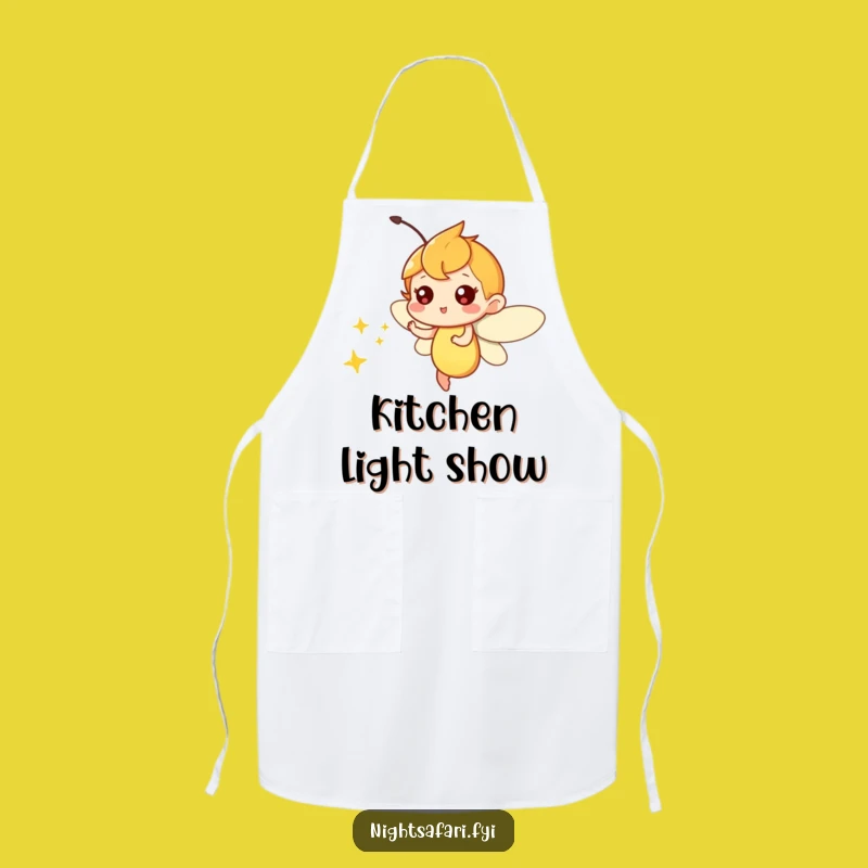 Funny Firefly Light Apron - Whimsical & Playful Kitchen Gift