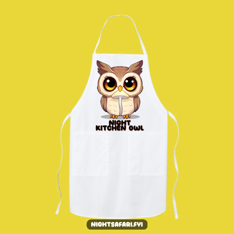 Funny Curious Owl Apron - Kitchen Magic for Mystics, Great Gift
