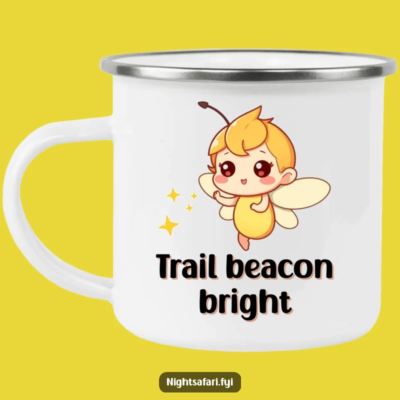 Funny Firefly Light Camping Mug - Whimsical Outdoor Enchantment