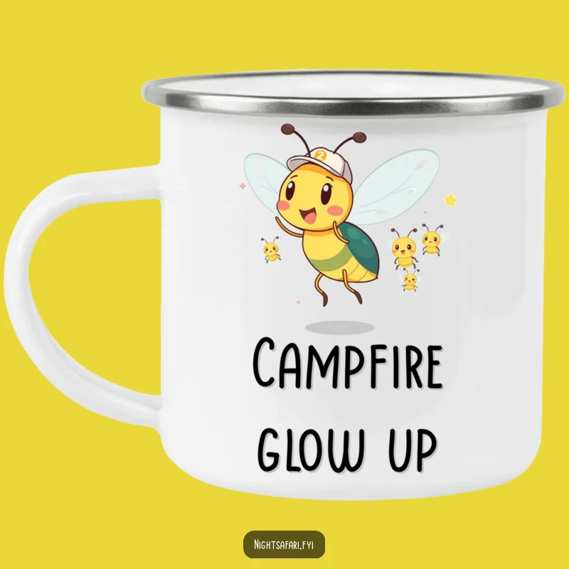 Funny Firefly Parade Camping Mug: Light Up Your Adventures!