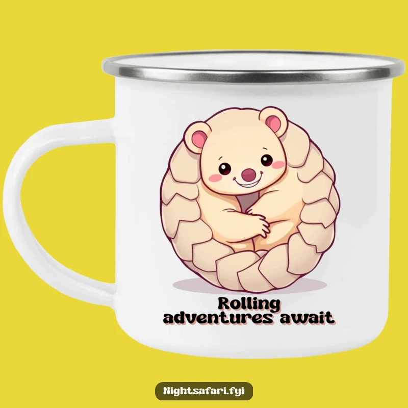 Funny Pangolin Camping Mug: Playful & Durable Cup for Outdoor Fun