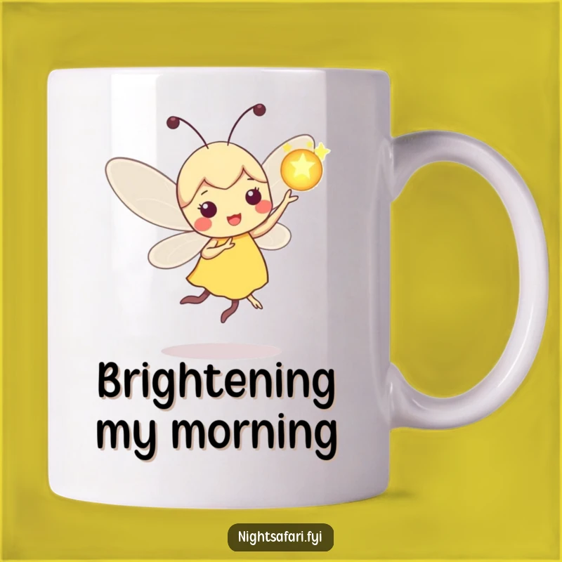 Funny Firefly Orb Mug: Enchanting Nightlight Humor, Perfect Magical Gift