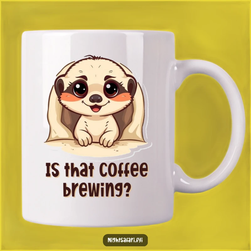 Funny Meerkat Burrow Surprise Mug: A Cheerful Peeker for Your Morning Coffee Gift