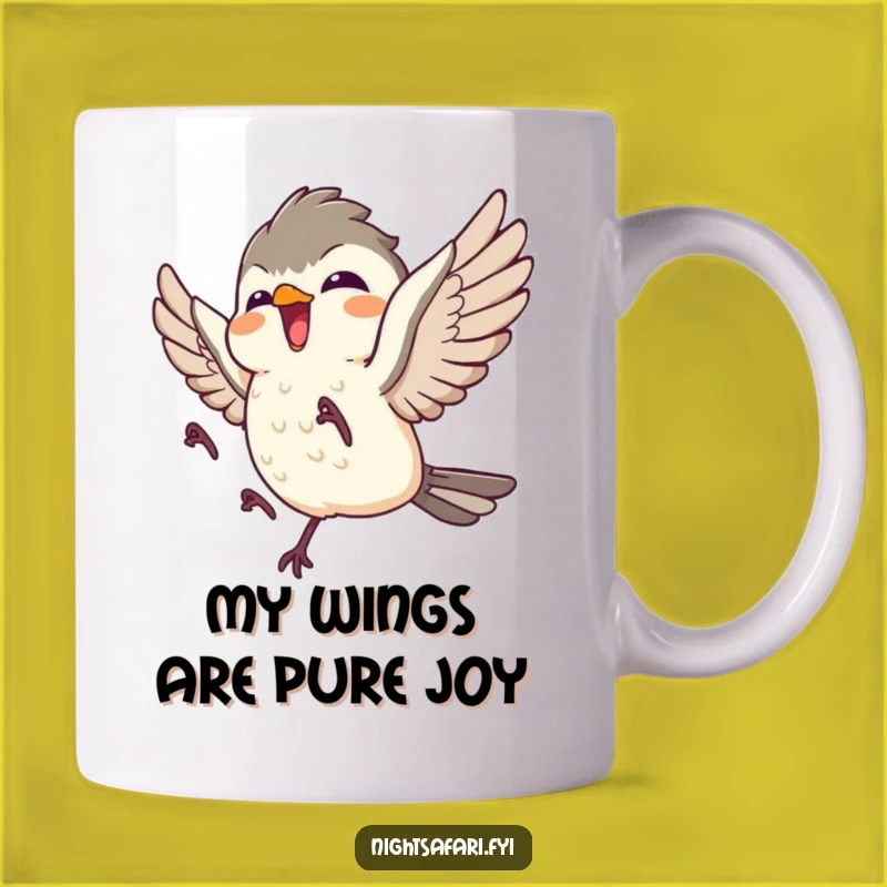 Funny Nightjar Mug: Giggling Bird Gift for Avian Enthusiasts