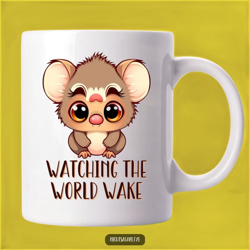 Funny Tarsier Mug: Curious Eyes Gift for Wildlife Enthusiasts