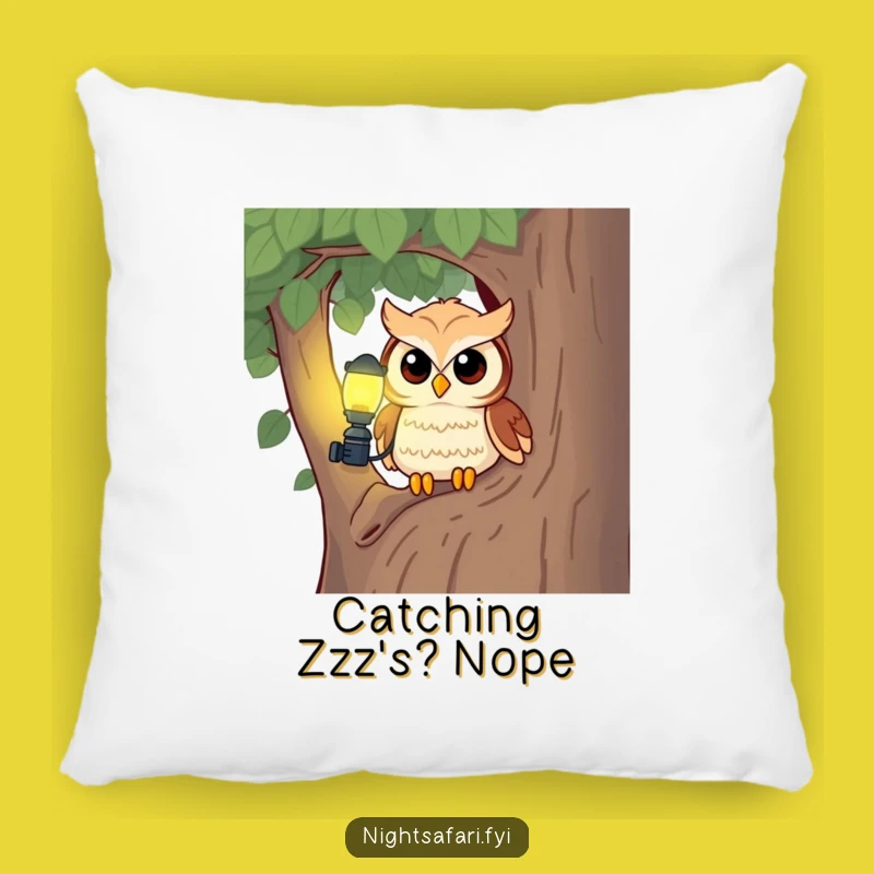 Funny Owl Headlamp Pillow: Cozy Night Comfort, Cute Funny Gift