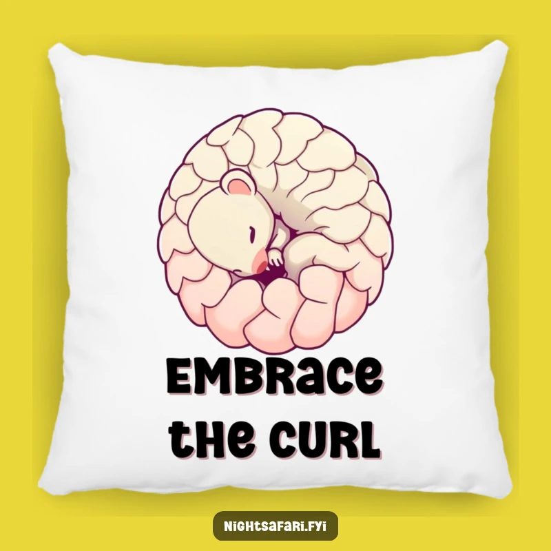Funny Pangolin Pillow: Shy Ball Character Cushion, Perfect Humorous Gift