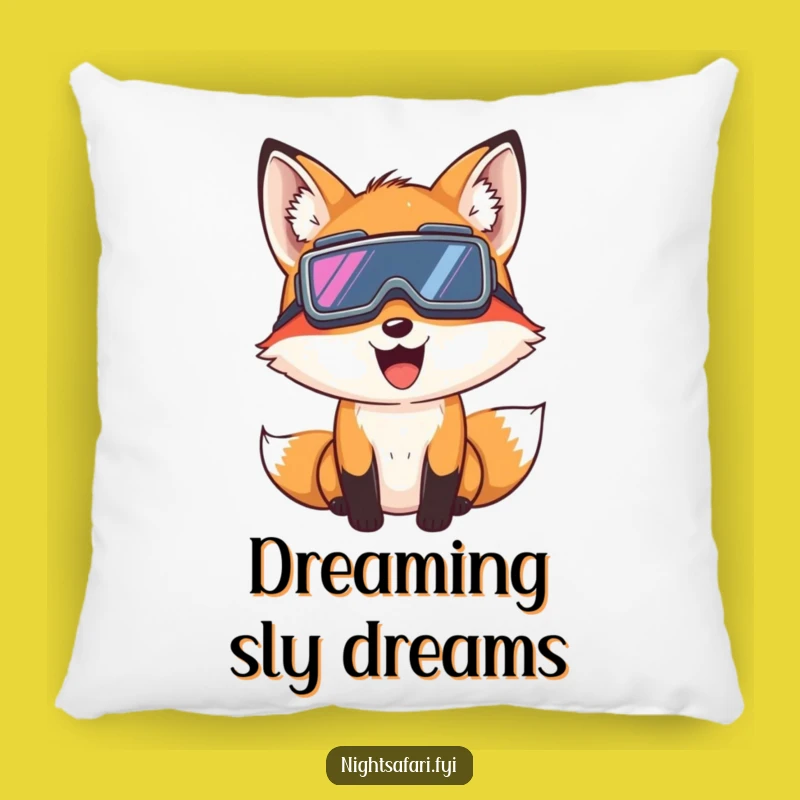 Funny Fox Night Vision Pillow: Snuggle Up With Your Giggling Spy Friend Gift