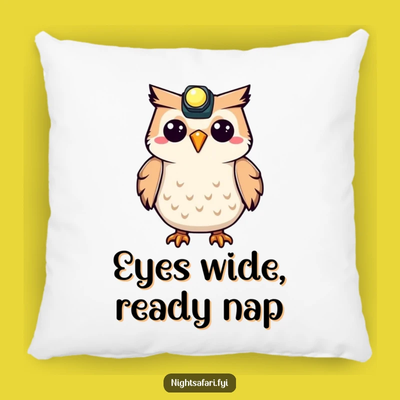 Funny Owl Headlamp Pillow: Cozy Hooting Delight for Comfy Naps