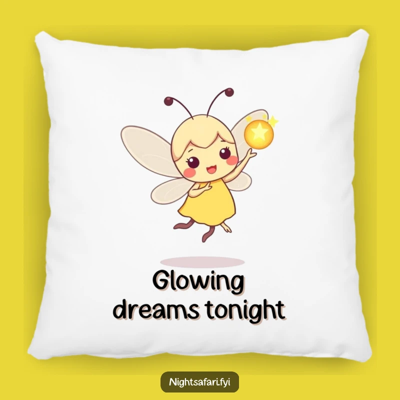 Funny Firefly Orb Pillow: Cozy Magical Comfort with a Whimsical Design