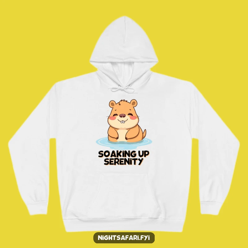 Cozy Funny Capybara Hoodie: Relaxing Animal Comfort for Everyone