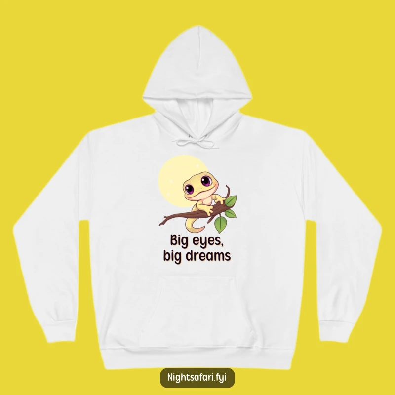 Funny Gecko Hoodie - Cozy Moonlit Reptile Wear, Your New Favorite Funny Gift
