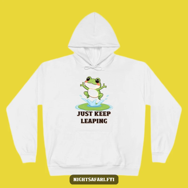 Funny Giggling Frog Hoodie - Cozy Up with This Hilarious Amphibian Design