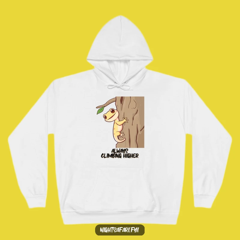 Funny Giggling Gecko Hoodie Cozy Gift For Those Who Love To Laugh