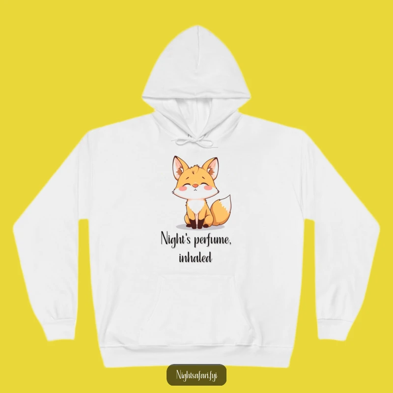 Funny Fox Glowing Nose Hoodie: Cozy Night Vibes, Warm Funny Gift