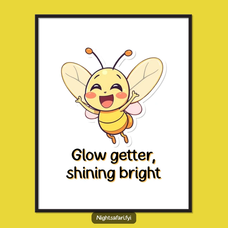 Free Printable Wall Art: Glowing Firefly Decor, Joyful Downloadable Art for Ambiance