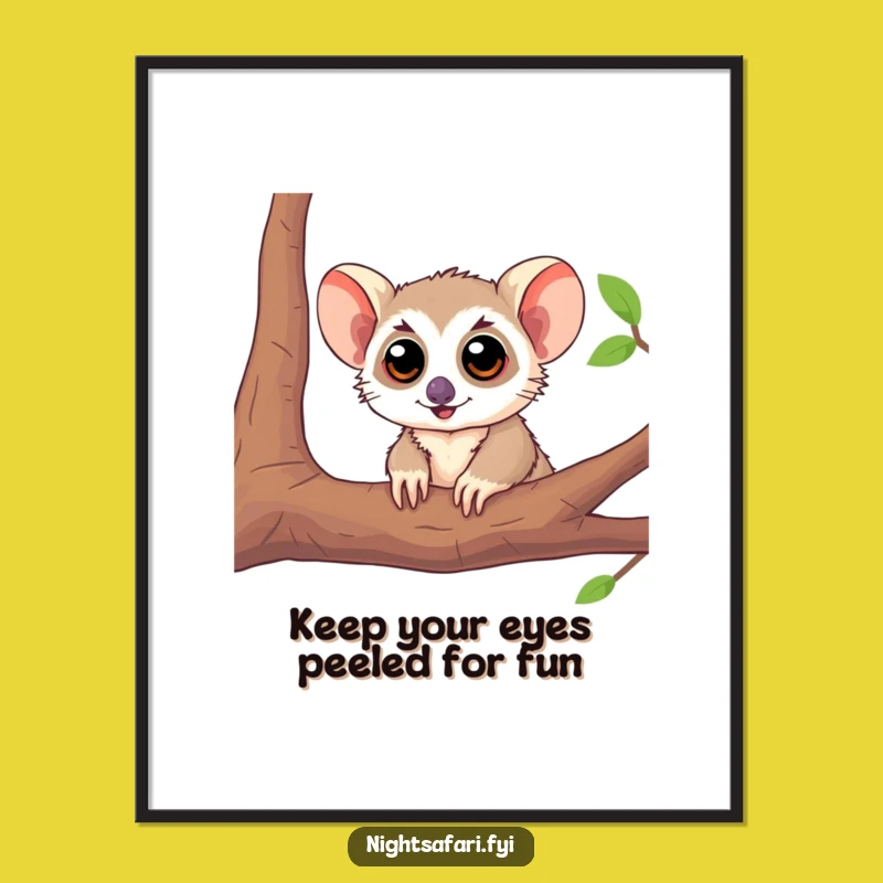 Funny Free Printable Tarsier Wall Art: Large Eyes - Downloadable Quirky Decor!