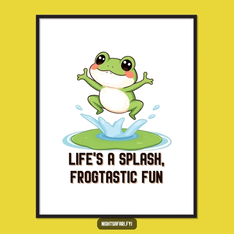 Free Printable Frog Art: Giggling Amphibian Splashy Fun for Your Walls!