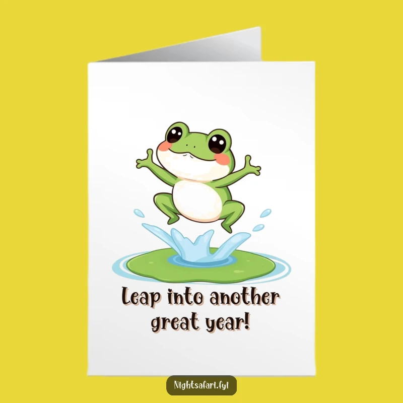 Free Printable Frog Birthday Card: Giggling Amphibian Fun for a Splashy Celebration!