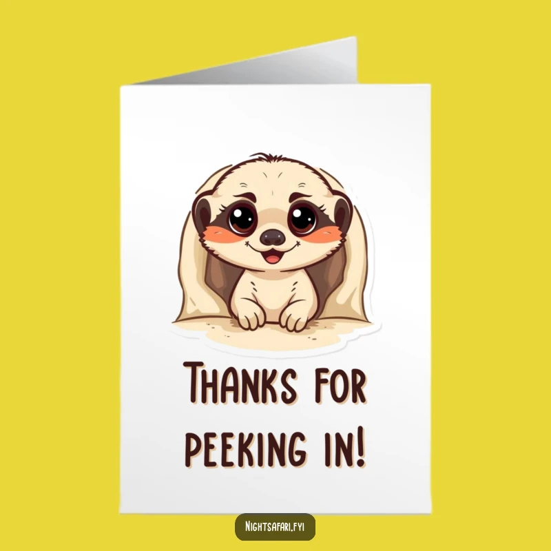 Free Printable Meerkat Thank You Card: Adorable Downloadable Gift to Show Appreciation