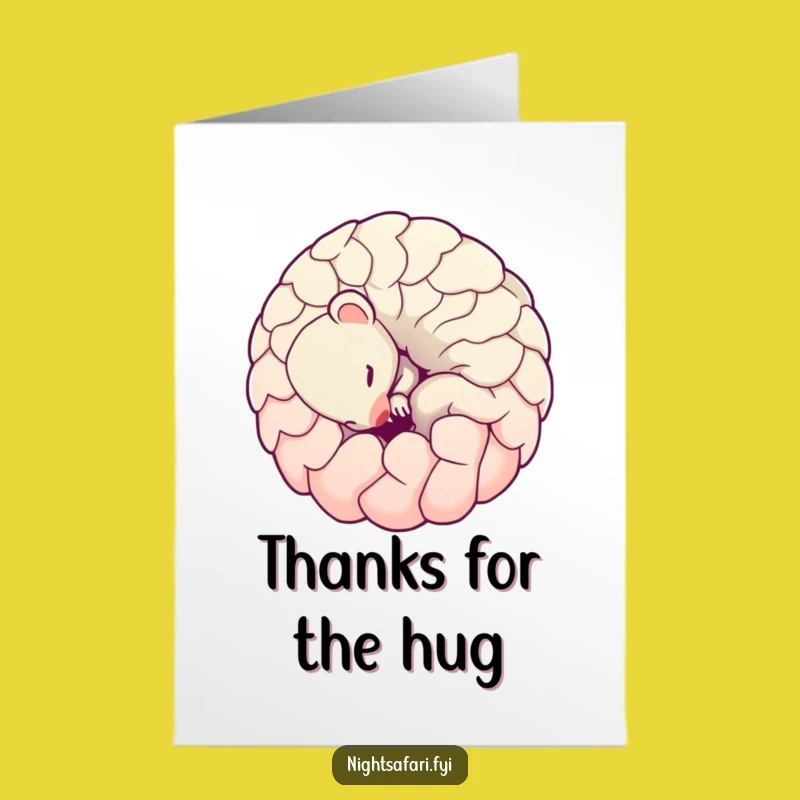 Free Printable Thank You Card: Pangolin Thanks, Cute Downloadable Art Gift