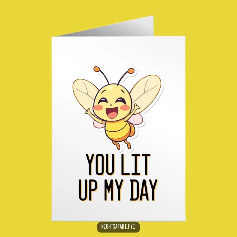 Free Printable Thank You Card: Firefly Gratitude, Glowing Downloadable Art Gift