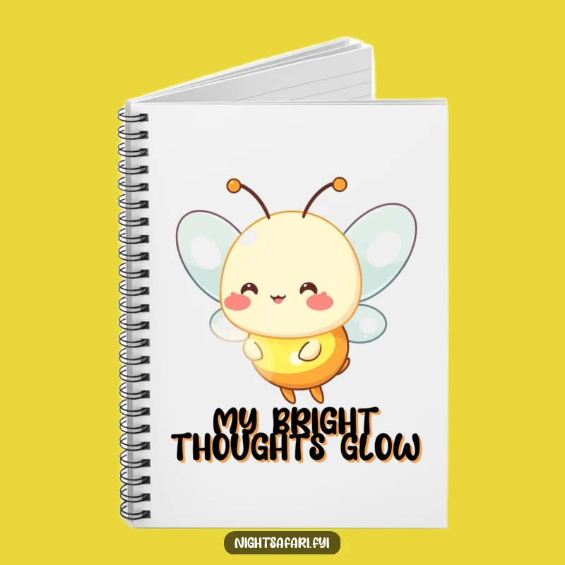 Funny Firefly Notebook - Glowing Light Journal, Great Funny Gift Idea