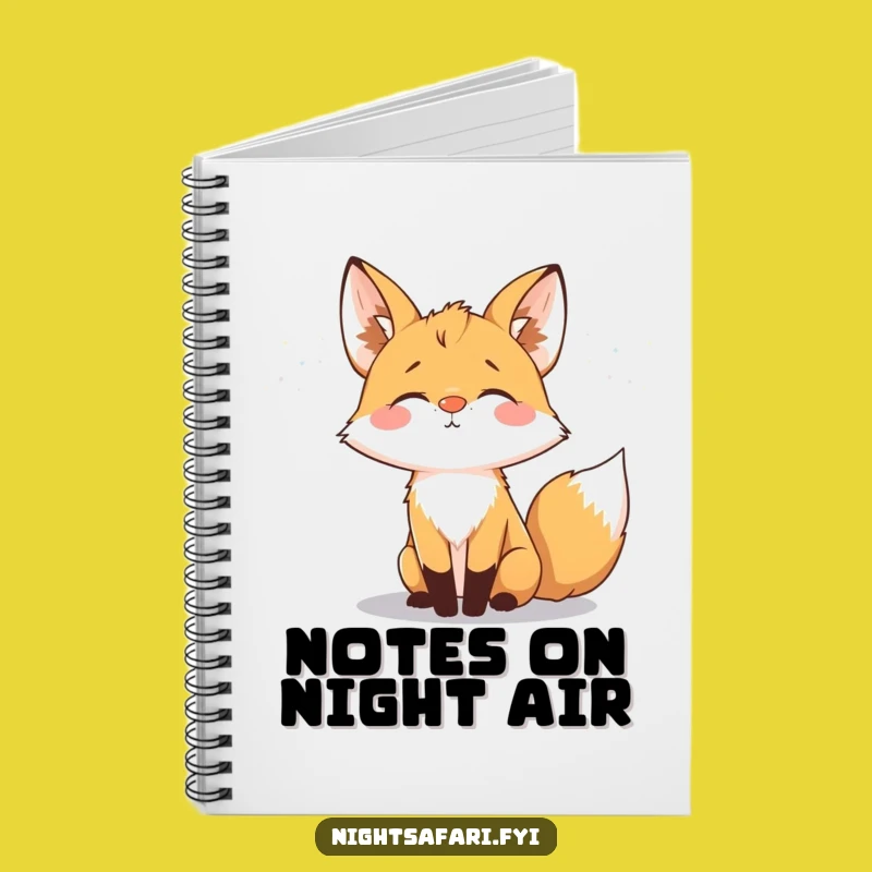 Funny Fox Glowing Nose Notebook: Jot Down Night Ideas, Funny Gift Journal