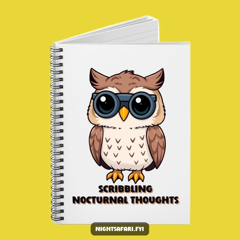 Funny Owl Notebook: Curious Peering - Hilarious Gift for Notes