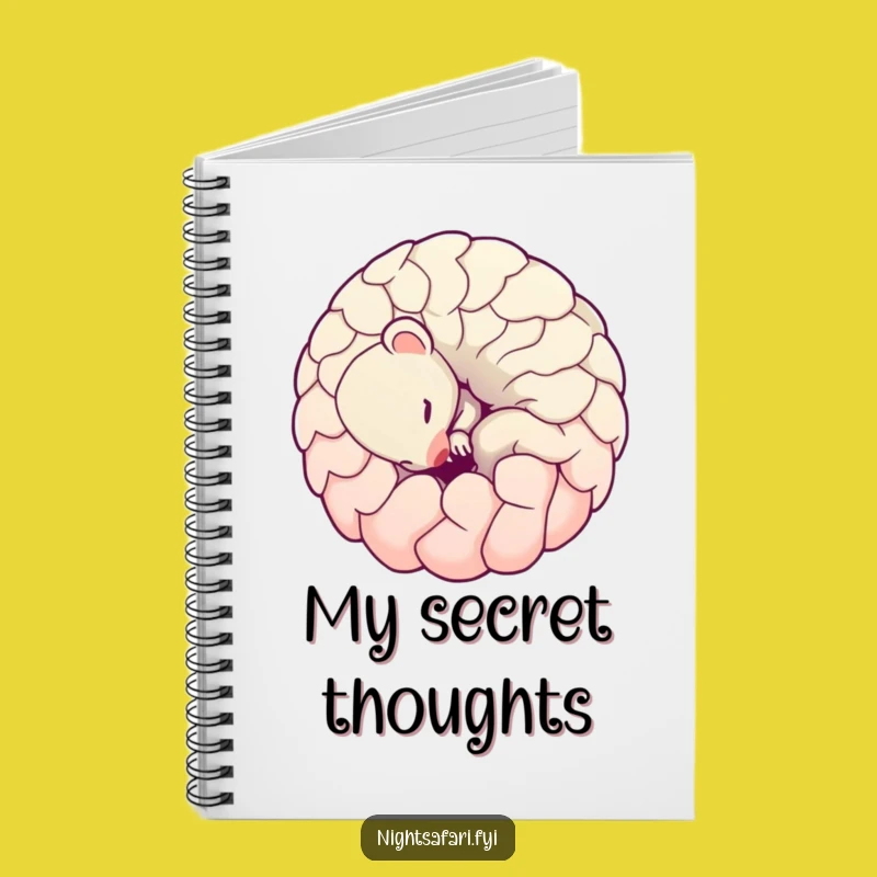 Funny Pangolin Notebook: Shy Ball Character Journal, Ideal Humorous Gift