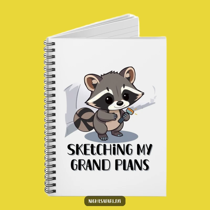 Funny Raccoon Notebook: Jot Down Adventures, Perfect Funny Gift