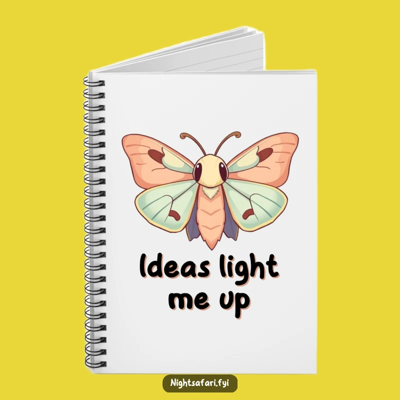 Funny Curious Moth Notebook: Capture Ideas with Hilarious Light-Inspired Notes!