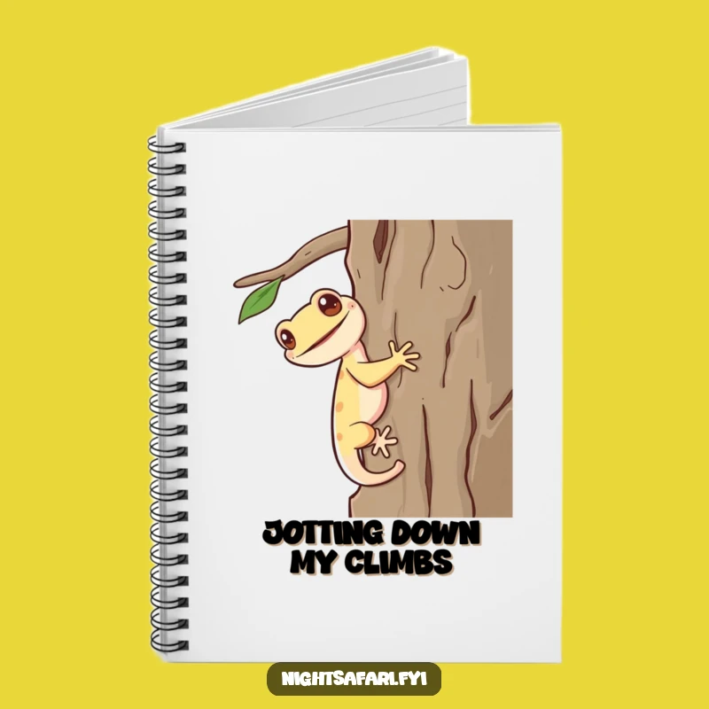 Funny Giggling Gecko Notebook A Creative Gift For Humorous Writers