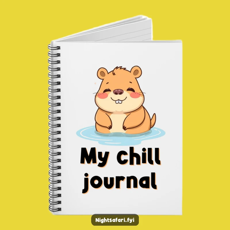 Funny Capybara Notebook: Relaxed Thoughts Journal for Calm Ideas