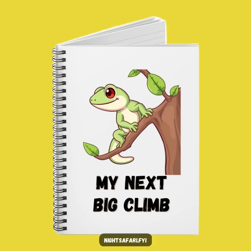 Funny Gecko Notebook: Cheerful Journal for Energetic Ideas and Notes
