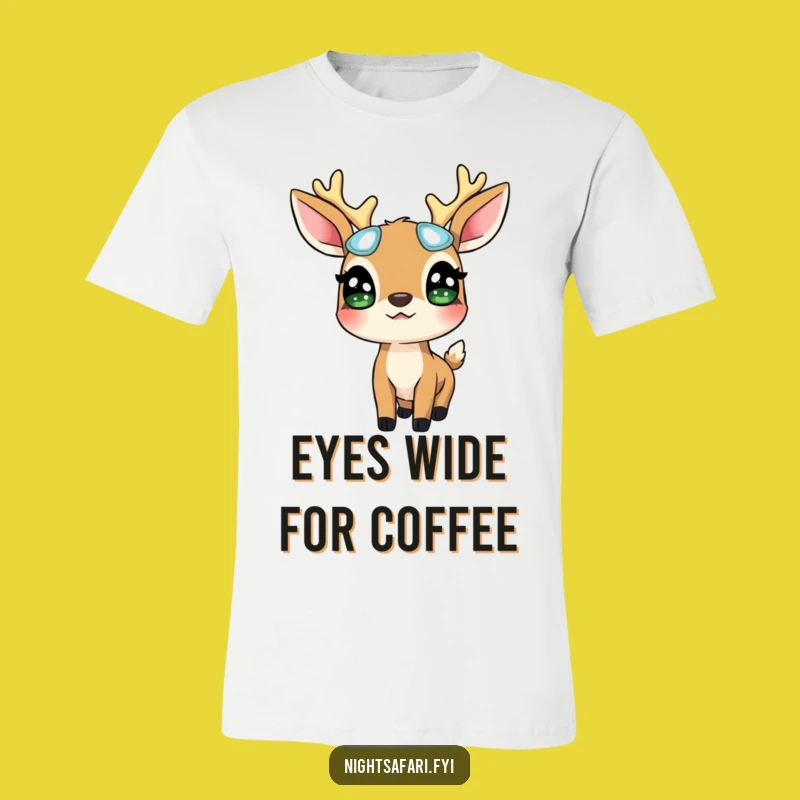 Funny Deer Glowing Eyes T-Shirt: Look Up With Wonder In This Magical Tee Gift