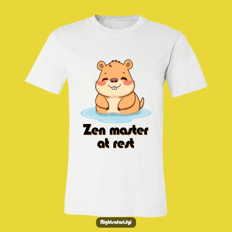Funny Capybara T-Shirt: Relaxed Animal Tee for Chill Vibes