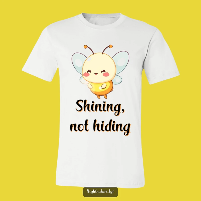 Funny Firefly T-Shirt - Cheerful Glowing Character Graphic, Great Funny Gift