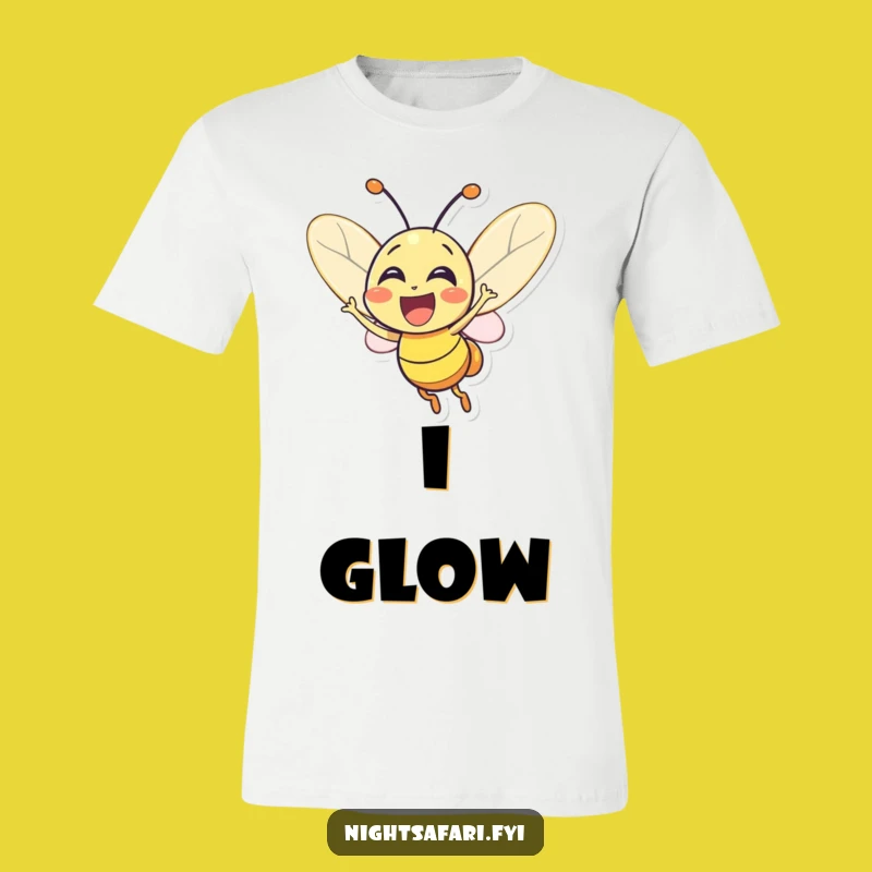 Funny Firefly T-Shirt: Excited Glowing Lightbug Tee, Ideal Humorous Gift