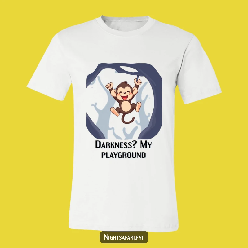 Funny Monkey T-Shirt - Playful Swinging Primate Graphic, Excellent Funny Gift