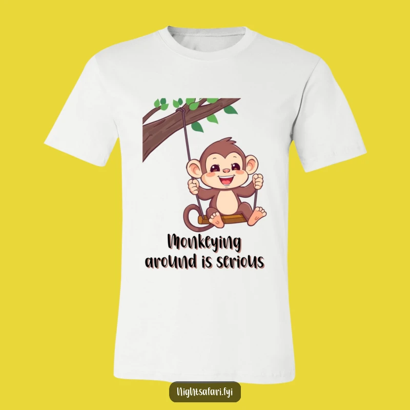 Funny Monkey Headlamp T-Shirt: Swing Into Fun With This Adventurous Tee Gift