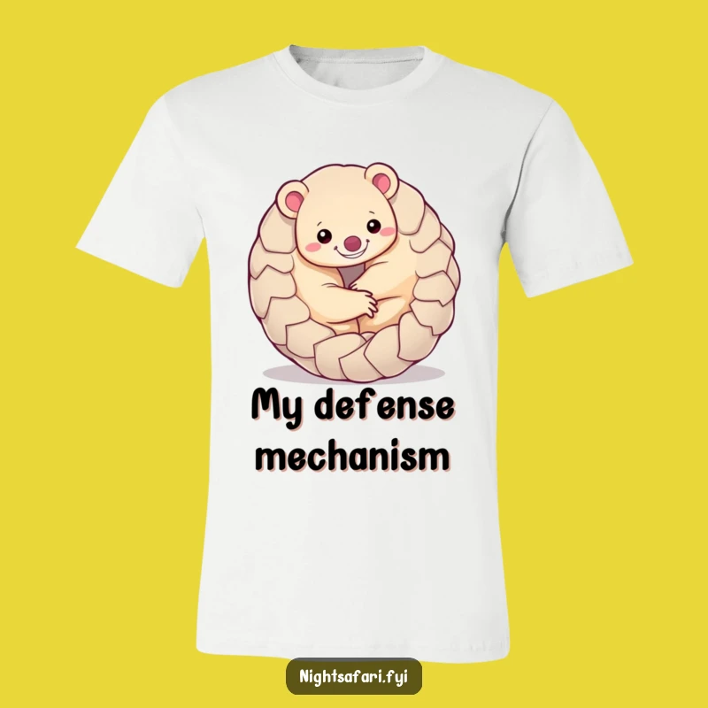 Funny Pangolin T-Shirt: Playful Animal Ball Graphic Tee for Smiles
