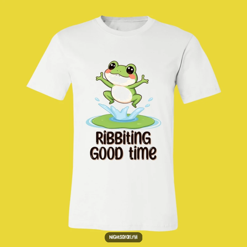 Funny Giggling Frog T-Shirt - Leap into Laughter with this Hilarious Tee